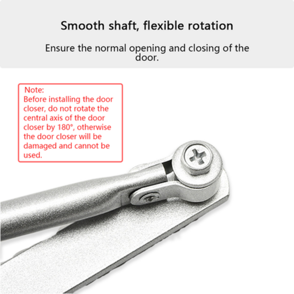 Automatic Hydraulic Door Closer Overhead Concealed Silent Slow Gate Closer - Image 2