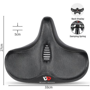 West Biking - Extra Wide Bicycle Saddle with Shock Absorbing Springs - Image 5