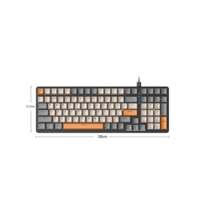 Olive Tree - K3 RGB Wired Mechanical Gaming Keyboard - Grey Orange - Image 6