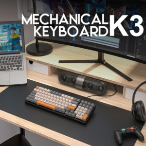 Olive Tree - K3 RGB Wired Mechanical Gaming Keyboard - Grey Orange - Image 2