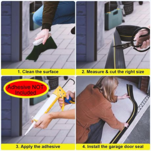 EPDM Weather Seal For Garage Door 87mm Wide (Please Select Length) - Image 3