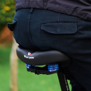 West Biking - Extra Wide Bicycle Saddle with Shock Absorbing Springs - Image 2