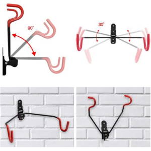 Deluxe Bike Rack Holder with Helmet Hook - Image 3