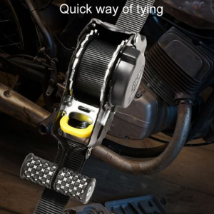 Automatic Retract Tensioner Cargo Fixing Straps for Car/Motorcycle 3m - Image 4