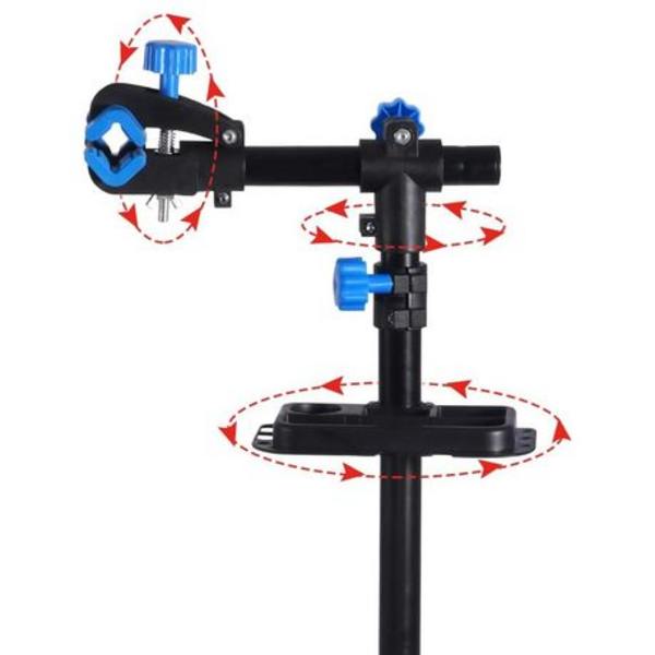 Bicycle Repair and Cleaning Stand - Twist Clamp - Black and Blue - Image 7