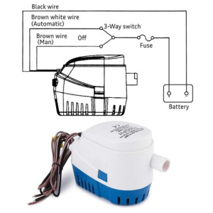 Automatic fully submersible 12 volt DC bilge pump (750GPH) - Image 4
