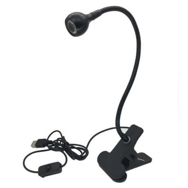 Long Neck Mini Finger Nail Lamp with Table Clip 5W