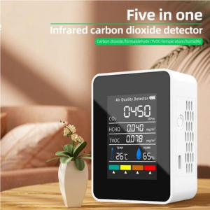 5-in-1 Air Quality Monitor - CO , HCHO, TVOC, Temperature & Humidity - Image 6