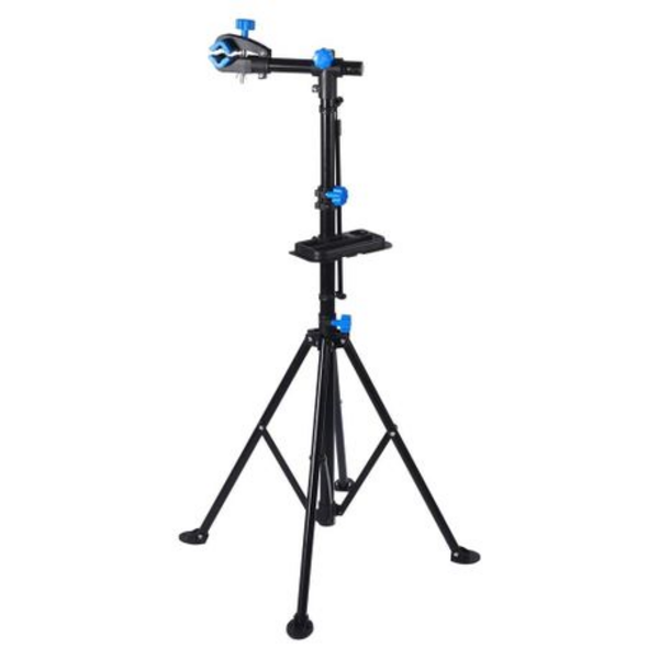 Bicycle Repair and Cleaning Stand - Twist Clamp - Black and Blue