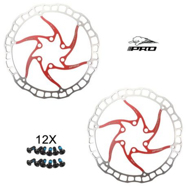 2 Pack - IIIPRO 160mm 6-Bolt Bicycle Disc Brake Rotor (Select Colour) - Image 3