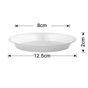 Clear Saucer for Orchid/Aroid Pots Set Of 6 (Chose Your Size) - 8 cm - Image 2