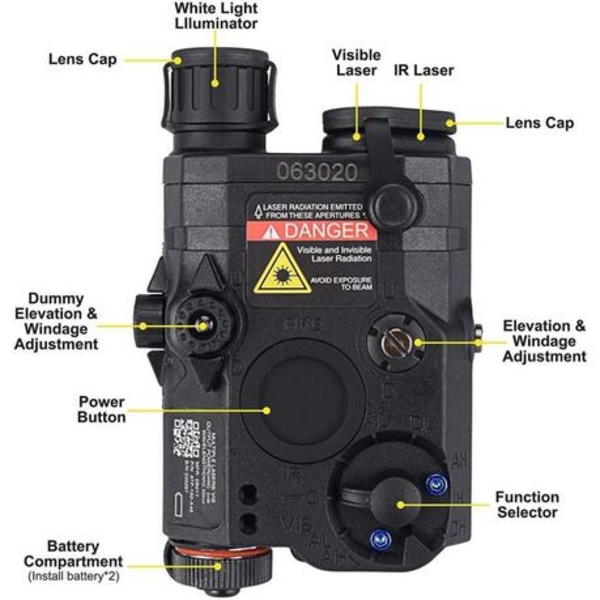 PEQ15 LA5-C UHP Integrated Green Laser, IR Pointer / Light Device - Black - Image 4