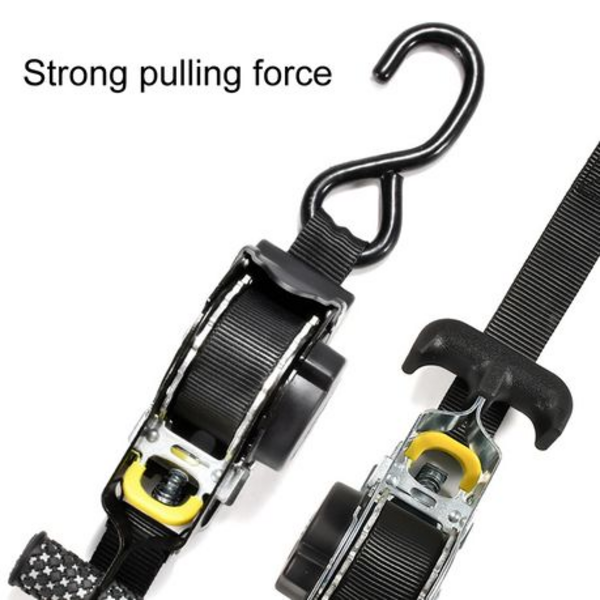 Automatic Retract Tensioner Cargo Fixing Straps for Car/Motorcycle 3m - Image 3