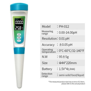 Digital Semi-Solid pH Meter for Food, Cosmetics & Liquids - High Accuracy - Image 5