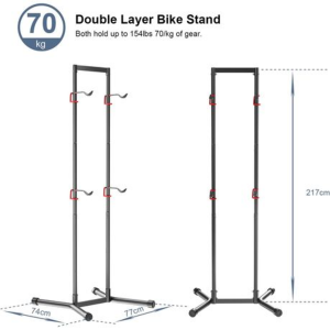 4-Bike Vertical Floor Stand + 10-Piece Bicycle Cleaning Kit - Image 7
