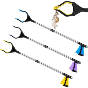 Fold-able Grabber Reacher with Magnetic Non-Slip Rotating Jaw - Image 2