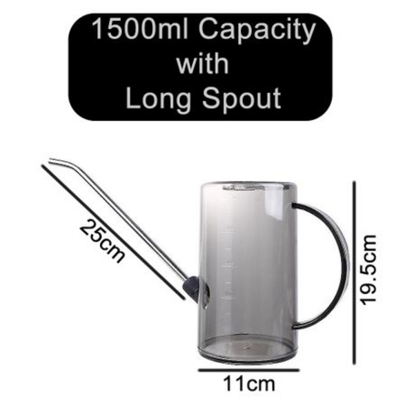 1500ml Long Spout Watering Can with 2 Bird Shaped Auto Water Feeders