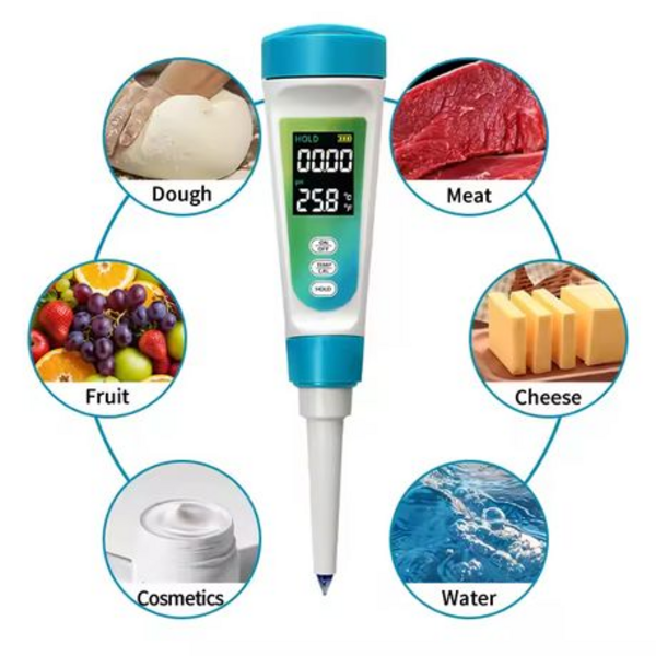 Digital Semi-Solid pH Meter for Food, Cosmetics & Liquids - High Accuracy - Image 2