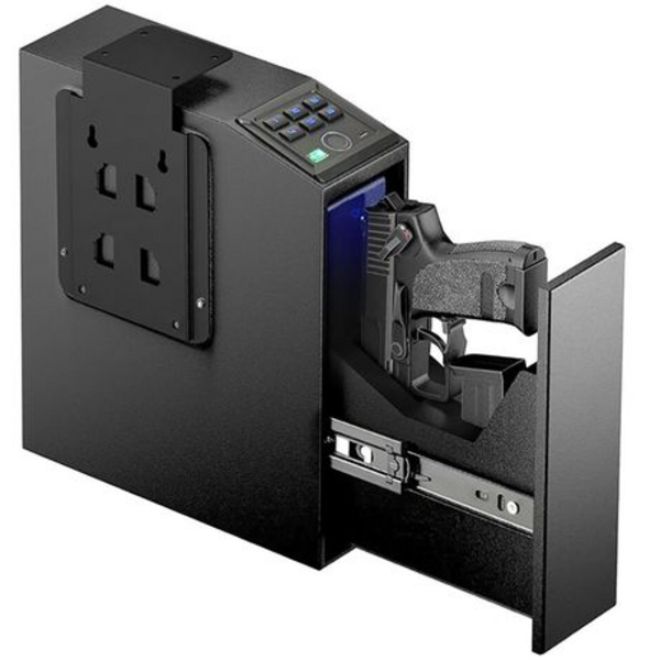 Biometric Handgun Safe With Quick Access Sliding Door & 6 Digit Keypad