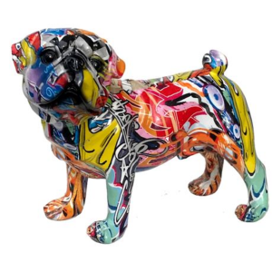 Chihuahua Resin Ornament - Graffiti - 19.5x23x13cm - Image 3