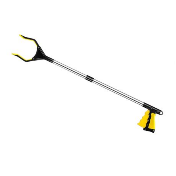 Fold-able Grabber Reacher with Magnetic Non-Slip Rotating Jaw
