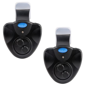 2 Pieces Electronic Fish Bite Alarm with Siren & LED Light