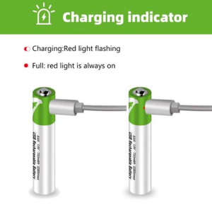 2-Pack SMARTOOOLS AAA USB Rechargeable Lithium Batteries - 750mWh(400mAh) - Image 3