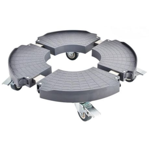 Adjustable, 4 Wheel Plant Caddy (Width 38.5-52CM) Grey