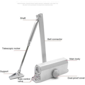 Automatic Door Closer Small And Simple Hydraulic Spring Buffer Door Closer - Image 3
