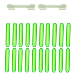 20 Piece Fishing Rod Glow Sticks With 2 Holders - Image 2