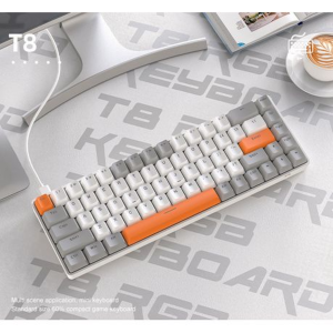 T8 RGB Wired Mechanical Gaming Keyboard Blue Switch - Honey Bee - Image 2