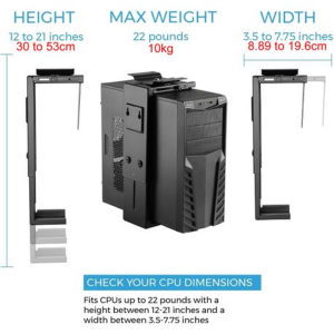 Under Desk CPU Tower Holder with Rotating Function - Image 5