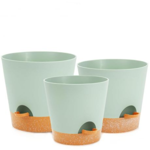 3PCS Self-Watering Planters with Removable Drainage Tray - 25cm, 23cm, 20cm - Image 4