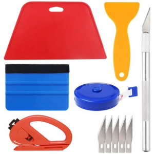 Vinyl Application Tool Kit - 11 Piece DIY Set for Wraps, Decals & Tints