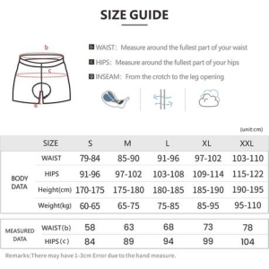 ARSUXEO Mens Cycling Underwear/Undershorts (9D-Gel Pad-Moisture Management) - Image 6