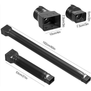 2 Pack Gutter Downspout Extensions (Black) with Screws - Image 5