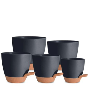 5-Piece Self-Watering Polypropylene Planter Set - (12.5cm to 17cm) - Image 7