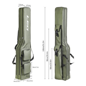 LEO Heavy-Duty Waterproof Fishing Rod Bag with Large Capacity Storage - Image 17