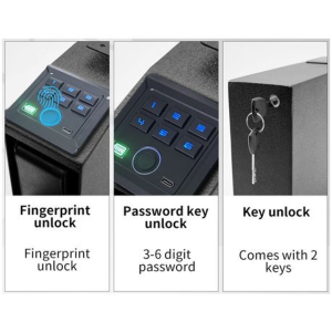 Biometric Handgun Safe With Quick Access Sliding Door & 6 Digit Keypad - Image 6