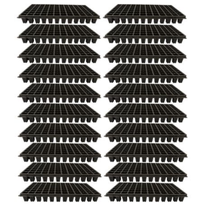 20x 105-Cell Seedling Trays (54×28cm) - 150g Each, Heavy-Duty Propagation