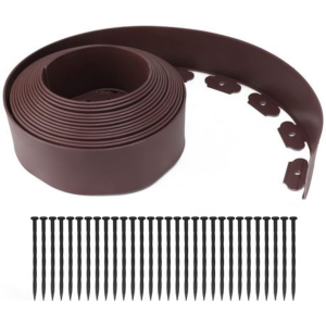 10m Flexible No-Dig Garden Landscape Edging Kit - Includes 30 Stakes