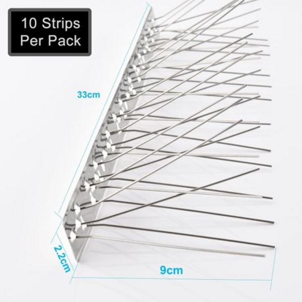 40 Piece Stainless Steel Bird Spikes (33cm each length)