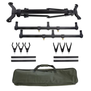 Pro Adjustable Carp Fishing 4-Rod Pod With Bag - Image 6