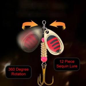 12 Piece Sequins Spinner (5-6cm & 2.8-4.8g)