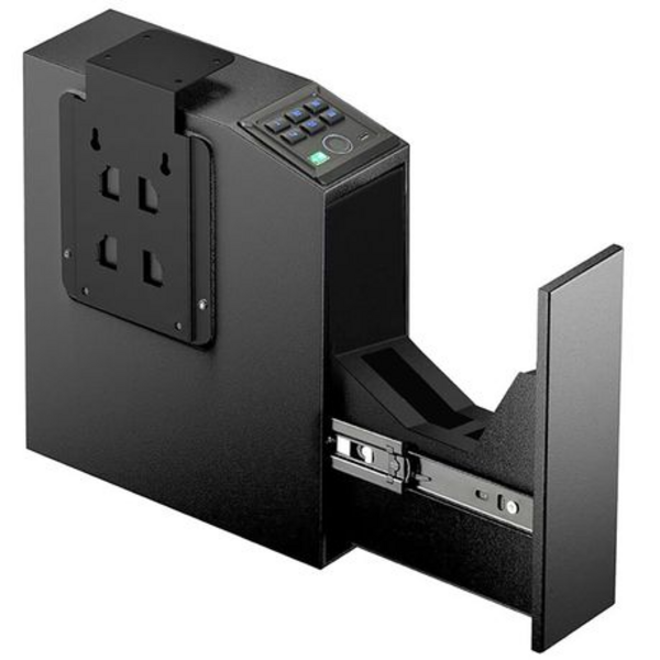 Biometric Handgun Safe With Quick Access Sliding Door & 6 Digit Keypad