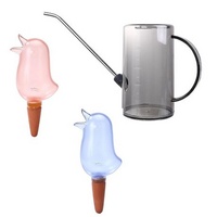 1500ml Long Spout Watering Can with 2 Bird Shaped Auto Water Feeders - Image 1
