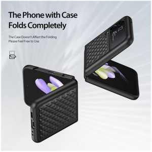 DUX DUCIS Venice Series Cover for Samsung Galaxy Z Flip 4 - Apricot - Image 4