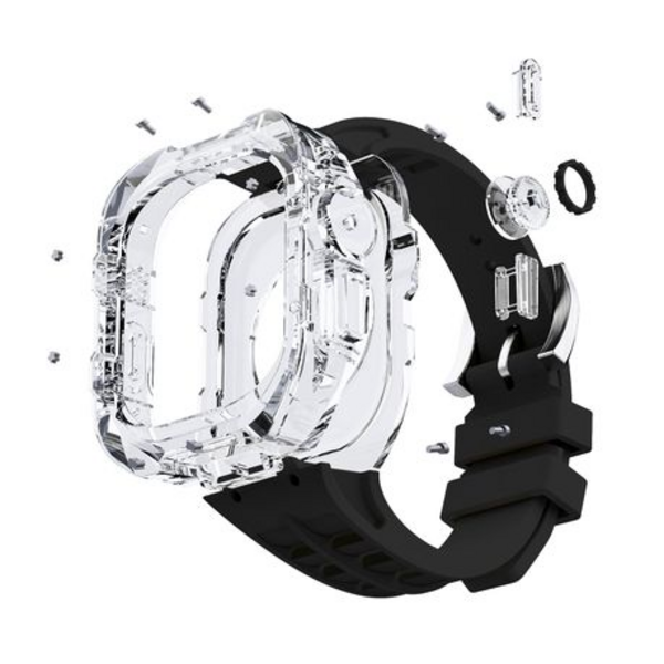 LOBO Clear Armour Case with Integrated Straps for Apple Watch Ultra 49mm