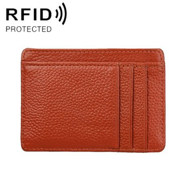 T4U Leather Minimalist Card Wallet - RFID Blocking