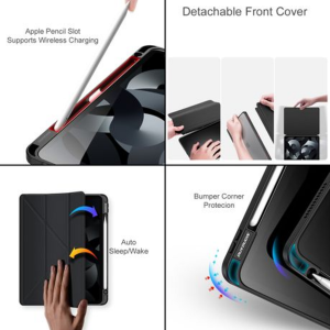 DUX DUCIS MAGI Detachable Flip Cover for iPad 10th Generation 2022 Launch - Black - Image 3
